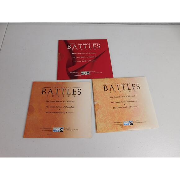 The Great Battles Series Set PC Game Alexander Hannibal Caesar Interactive Magi - Picture 2 of 12